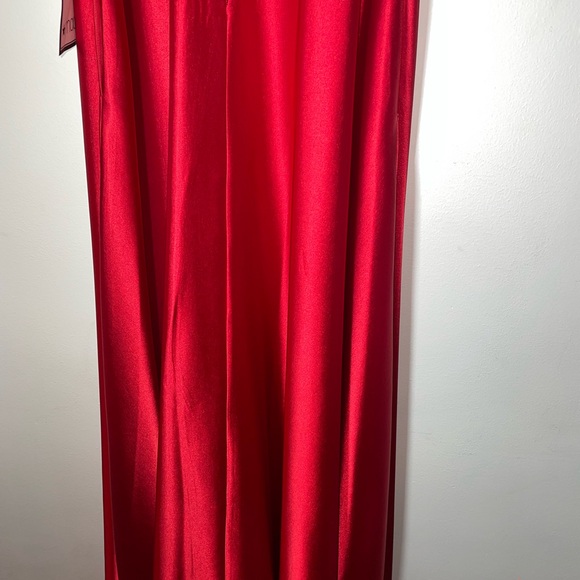 Sequin Hearts Red Satin Dress Sz 0 - Picture 4 of 13